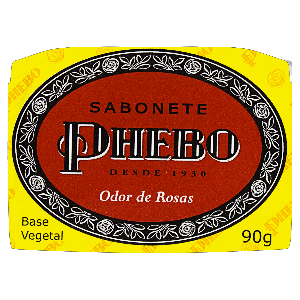 Sabonete Barra Vegetal Odor de Rosas Phebo Envoltório 90g