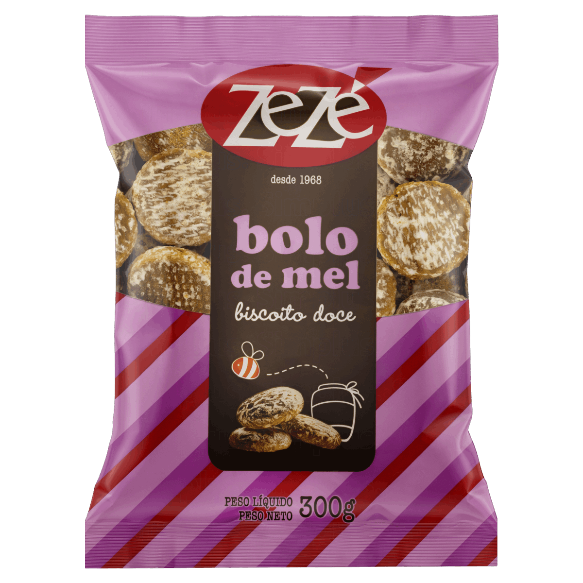 Biscoito Bolo de Mel Zezé Pacote 300g