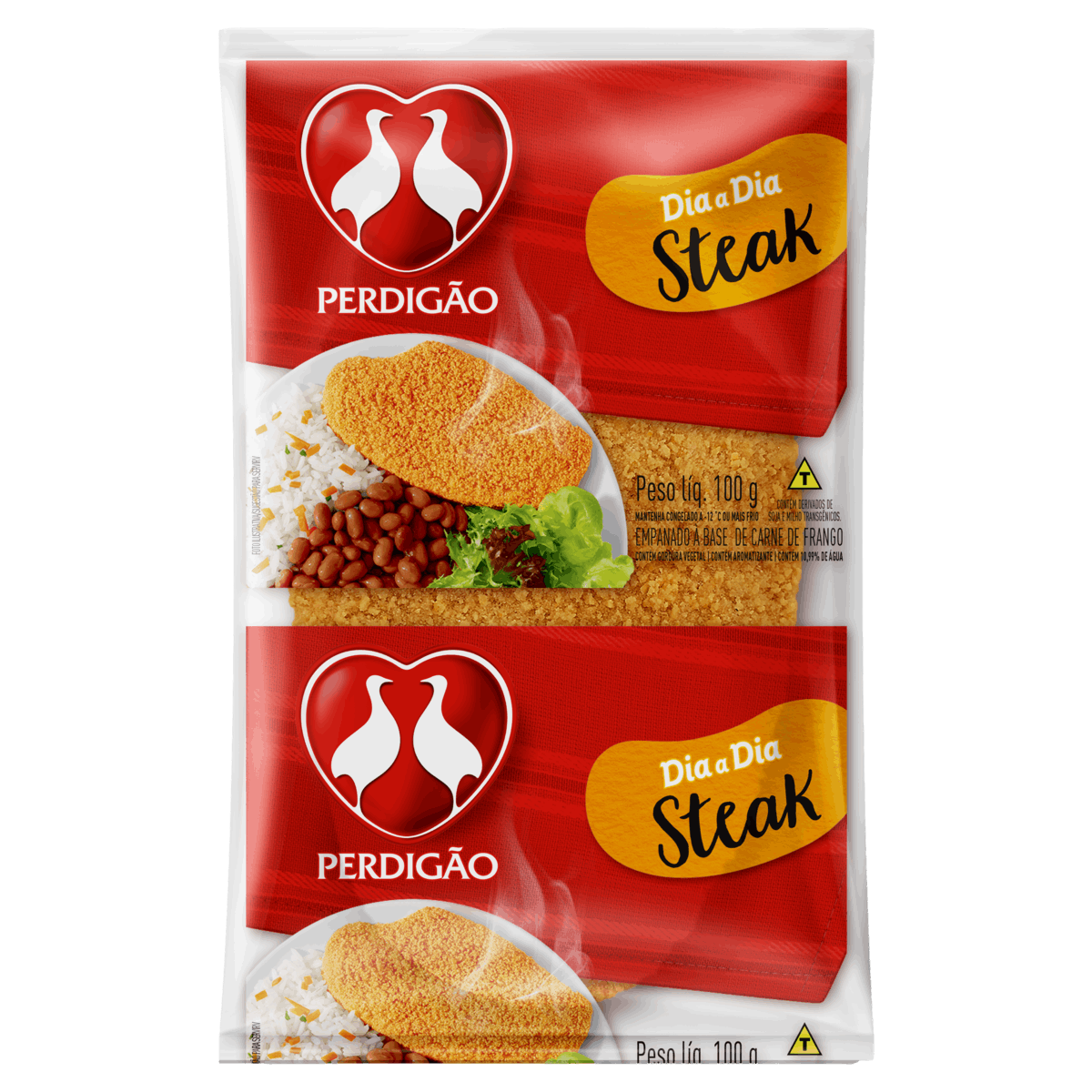 Empanado de Frango Steak Perdigão Dia a Dia Pacote 100g