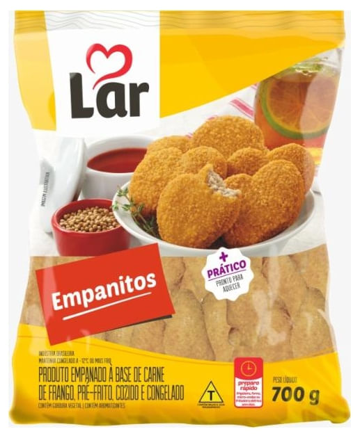 Empanado de Frango Lar Pacote 700g
