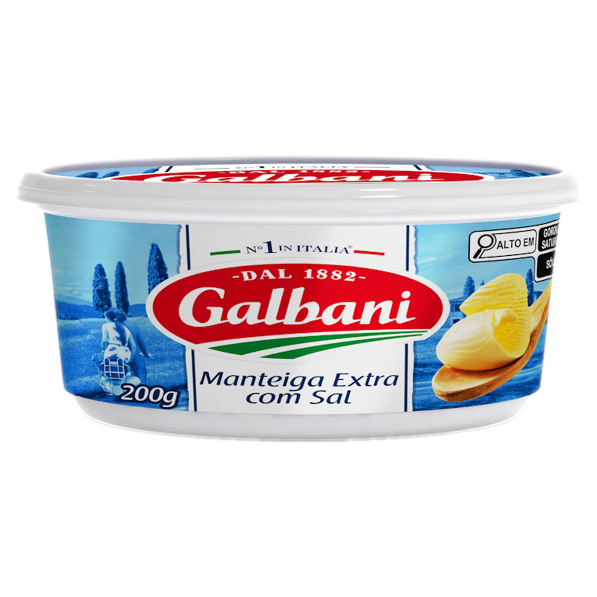 Manteiga Extra com Sal Galbani Pote 200g