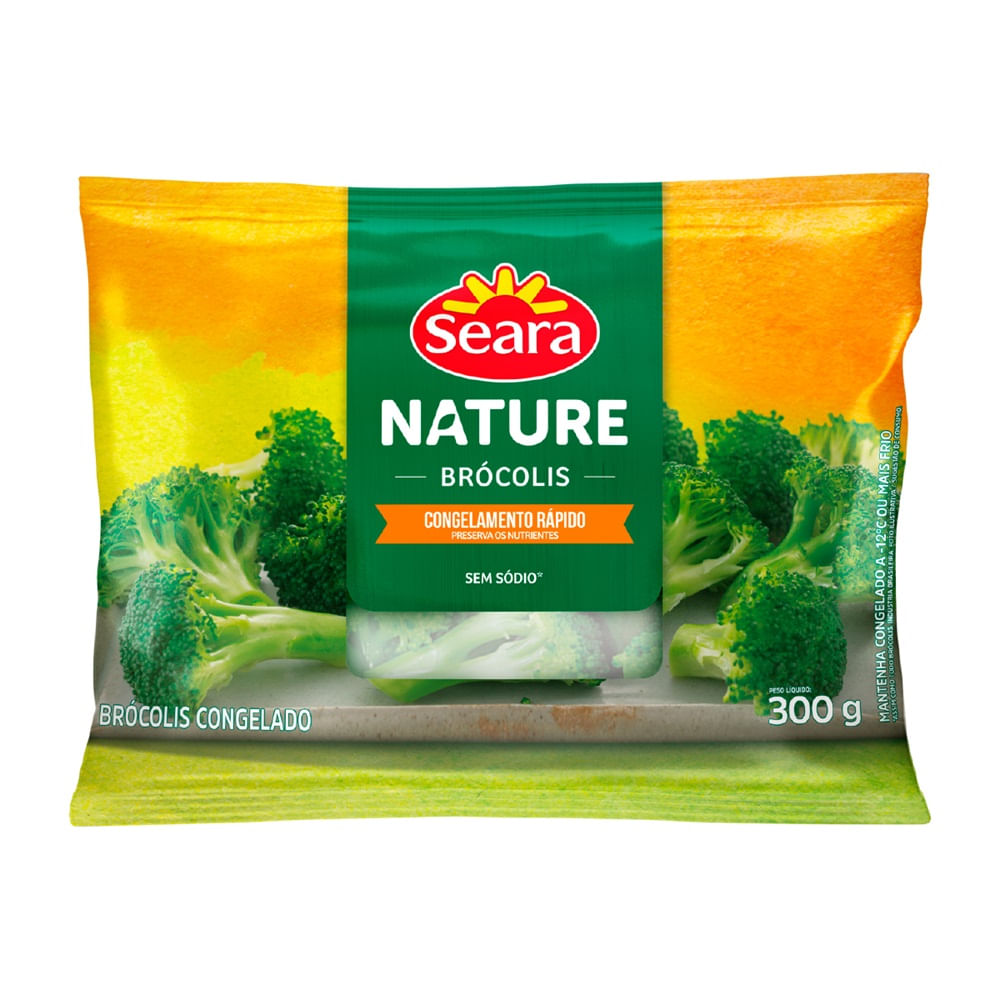 Brócolis Florete Congelado Seara Nature Pacote 300g