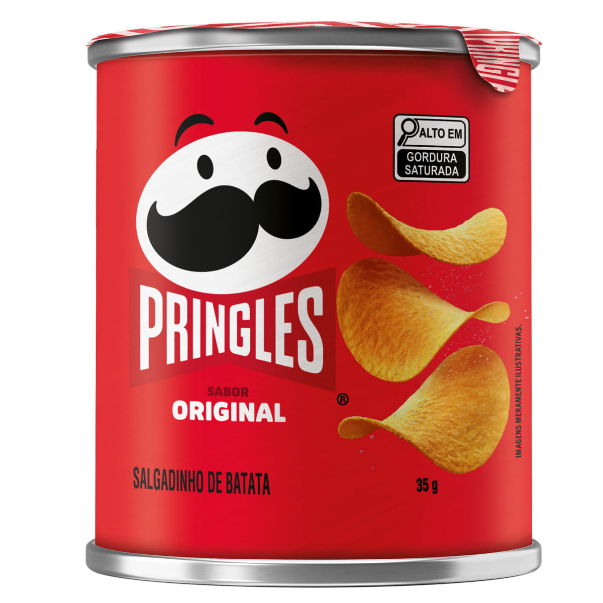 Salgadinho de Batata Original Pringles Lata 35g