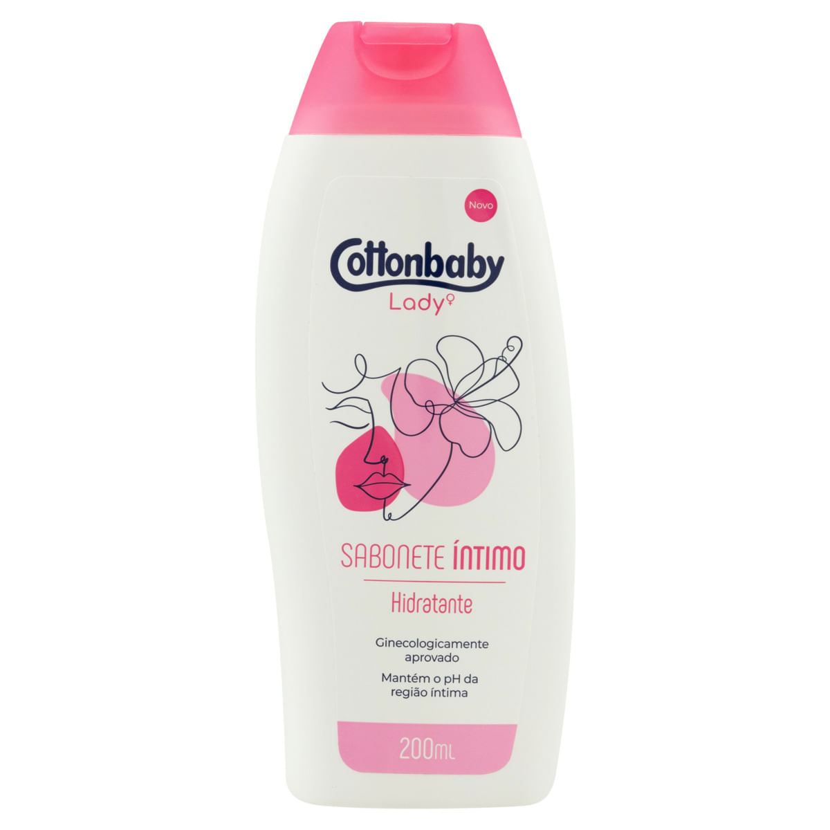 Sabonete Líquido Íntimo Cottonbaby Lady Frasco 200ml
