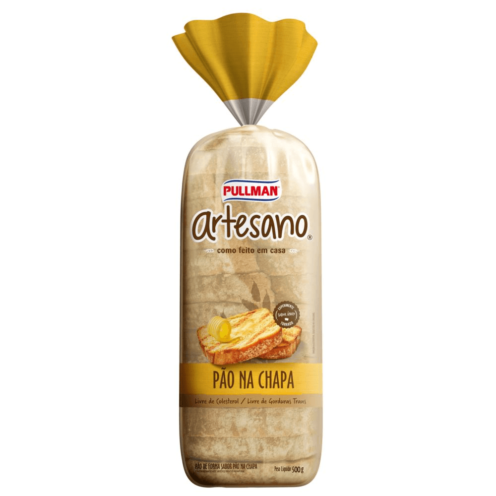 Pao Pullman Artesano Na Chapa Pacote 500g